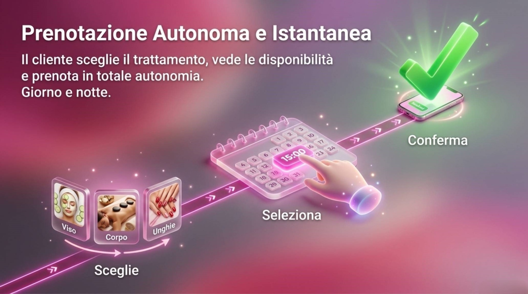 Prenotazioni autonome in pochi secondi